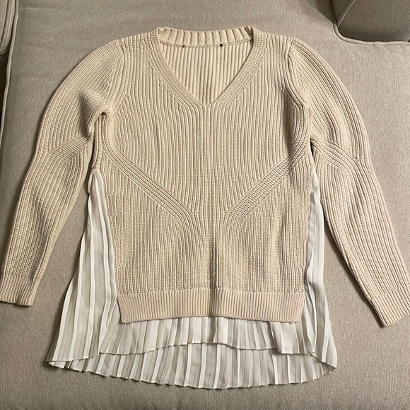 French Connections Sweater with Pleated Backing - Picture 2 of 5